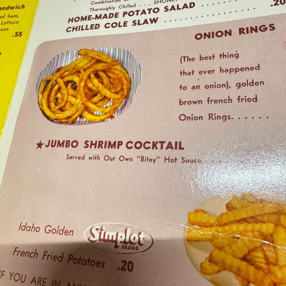 Vintage 1960s Shoney’s Big Boy Menu Restaurant Diner Authentic Alex Schoenbaum - Picture 9 of 16